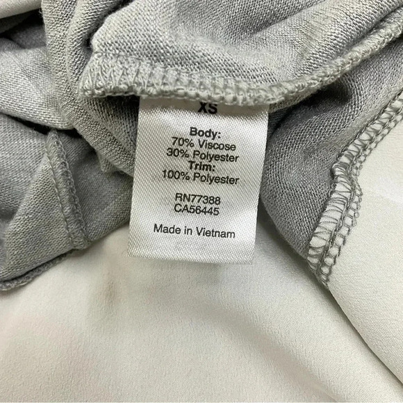 J. Crew Gray Drapey Tank Top Silky Hem Size XS - Picture 4 of 6